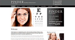 Desktop Screenshot of pinderopticians.com
